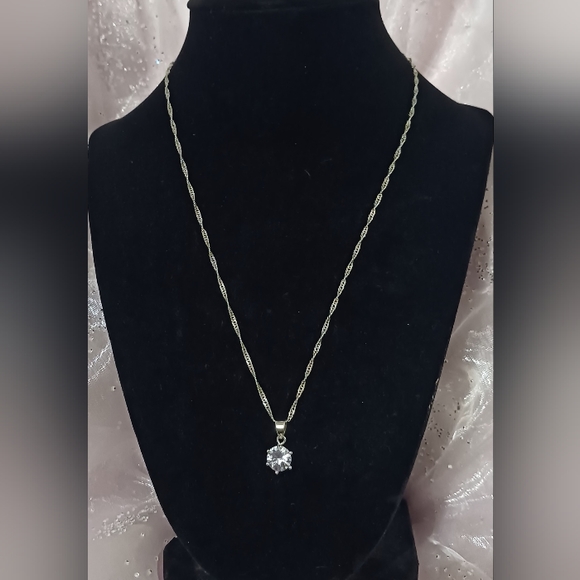 (2) Sets of Sterling Silver Jewelry Brilliant-Cut White Sapphires - Picture 4 of 9